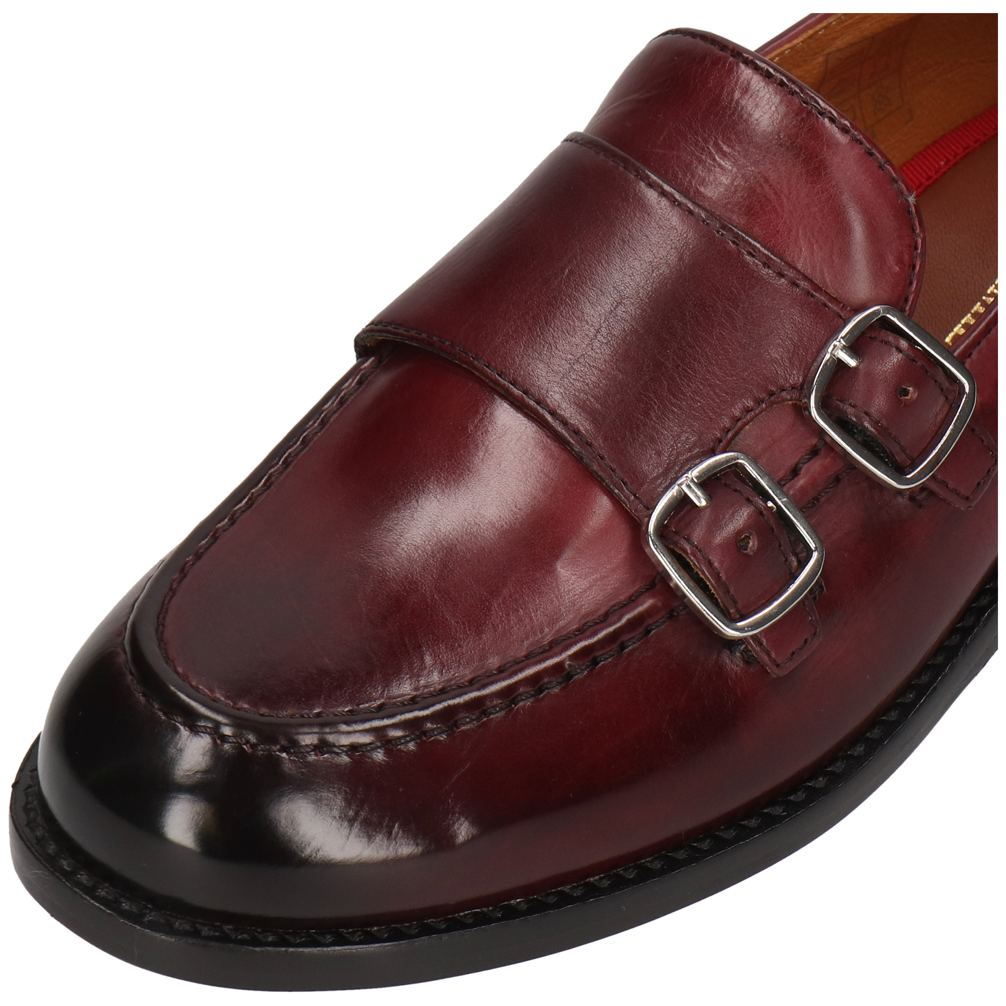 REGINE 22 - Mocassins à talon plat | Rouge