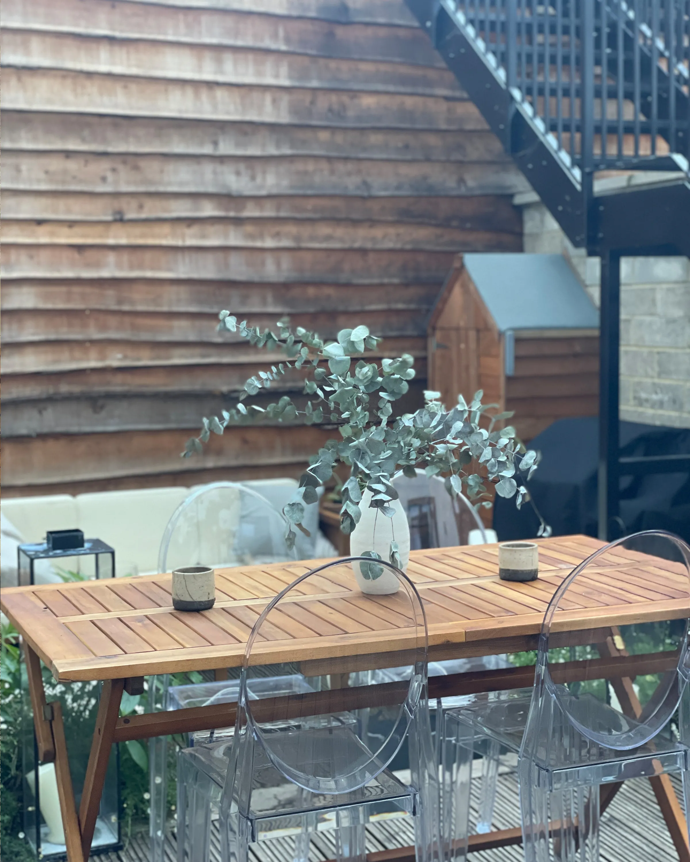 Tuin eettafel CENTO 140 cm 75 cm Acaciahout Bruin