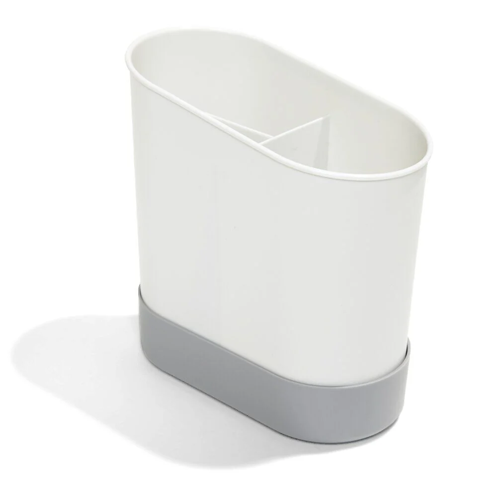 Égouttoir à couverts plastique gris 17,3x17,3xH9,2cm