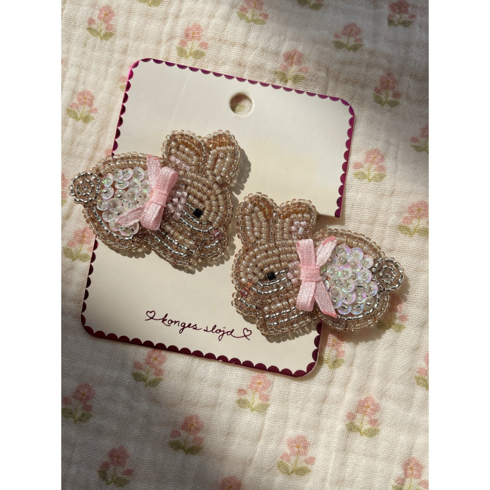 Køb Konges Sløjd Bunny 2 Pak Beaded Bunny Hair Clips