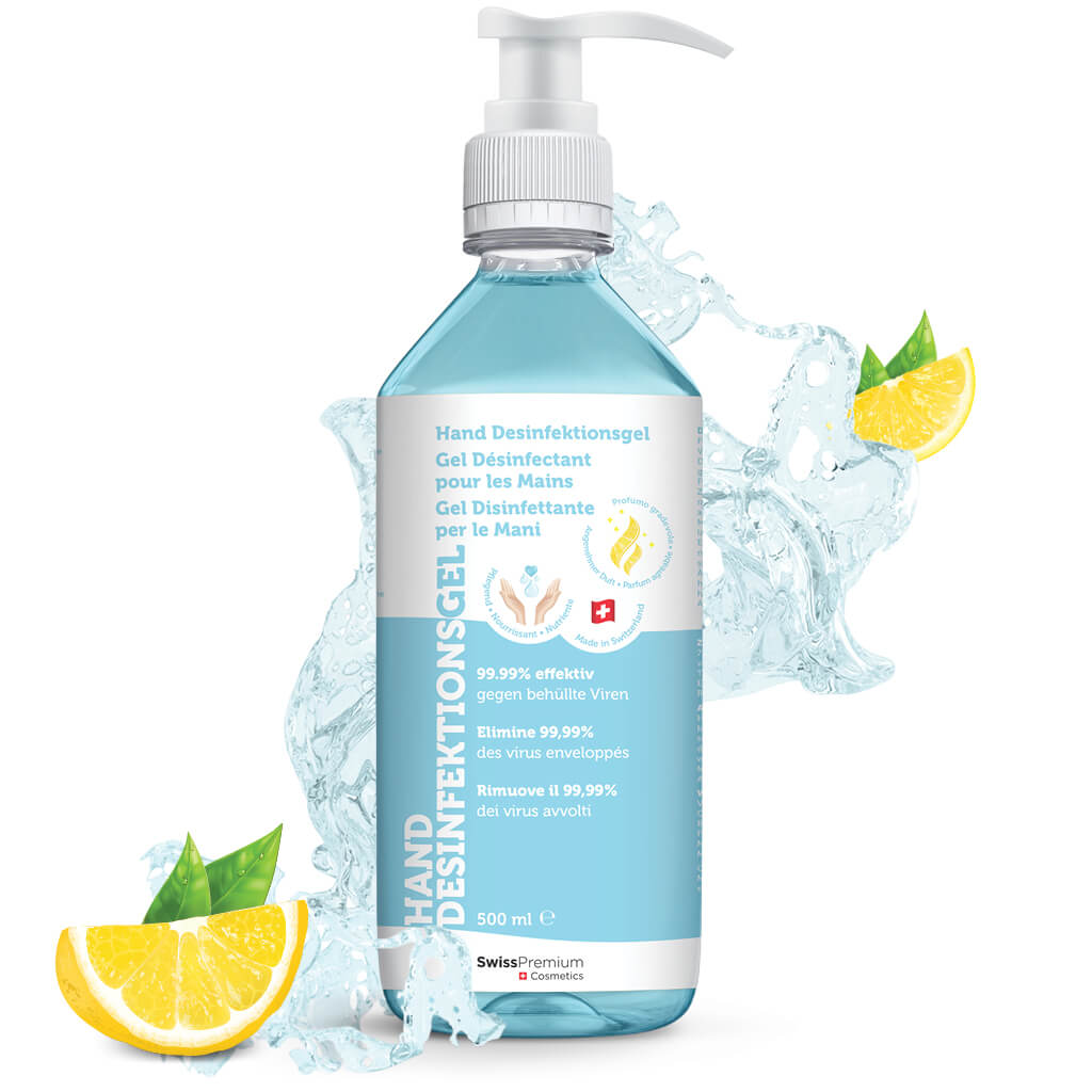 WIESENBERG Hand Desinfektionsgel Gel Fresh Lemon Fl 500 ml