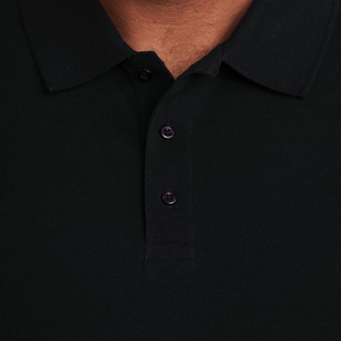 VanVaan Herren Poloshirt in Piqué-Qualität schwarz