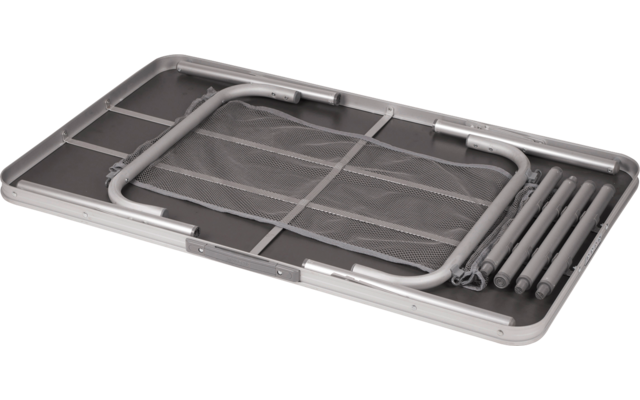Bo-Camp Alu Campingtisch Grau 2 Stufen