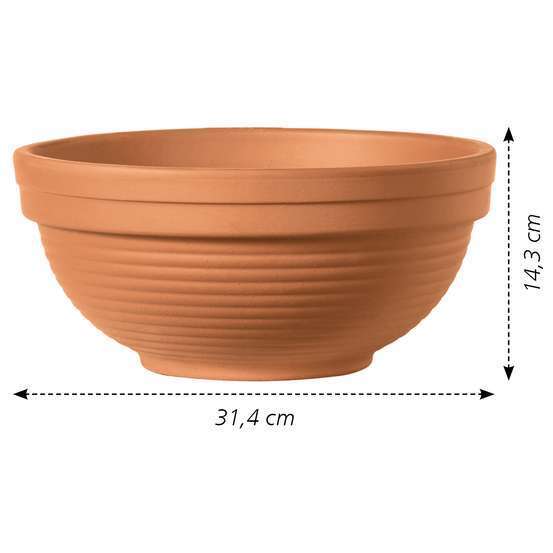 Coupe Giganti en terre cuite Ø 31,4 x H. 14,3cm