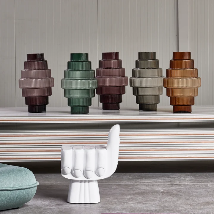 Pols Potten - Steps Vase S, dunkles lila