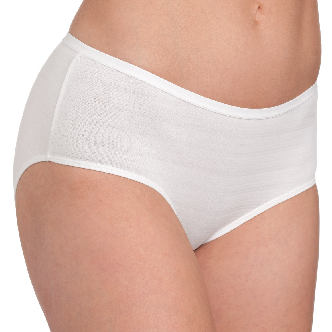 Gina Benotti Damen Panty mit dezenten Streifen weiss