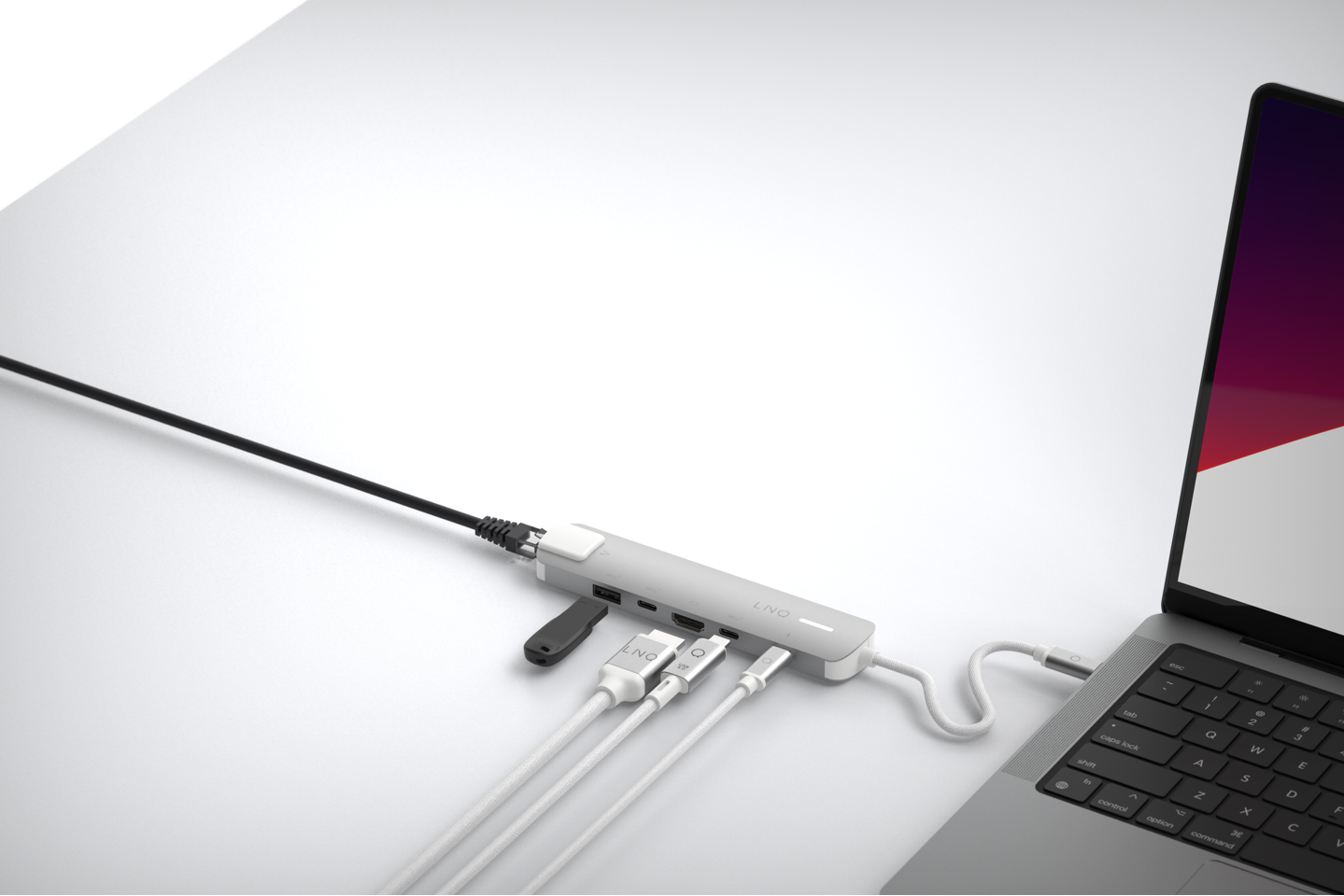 LINQ - 6in1 PRO 140W USB-C Multiport Hub