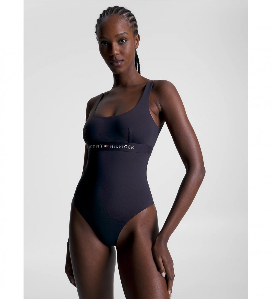 Maiô Tommy Hilfiger xadrez azul marinho