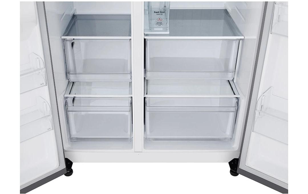Foodcenter GSJC41PYPE Silber<br>Side-by-Side Kühlschrank