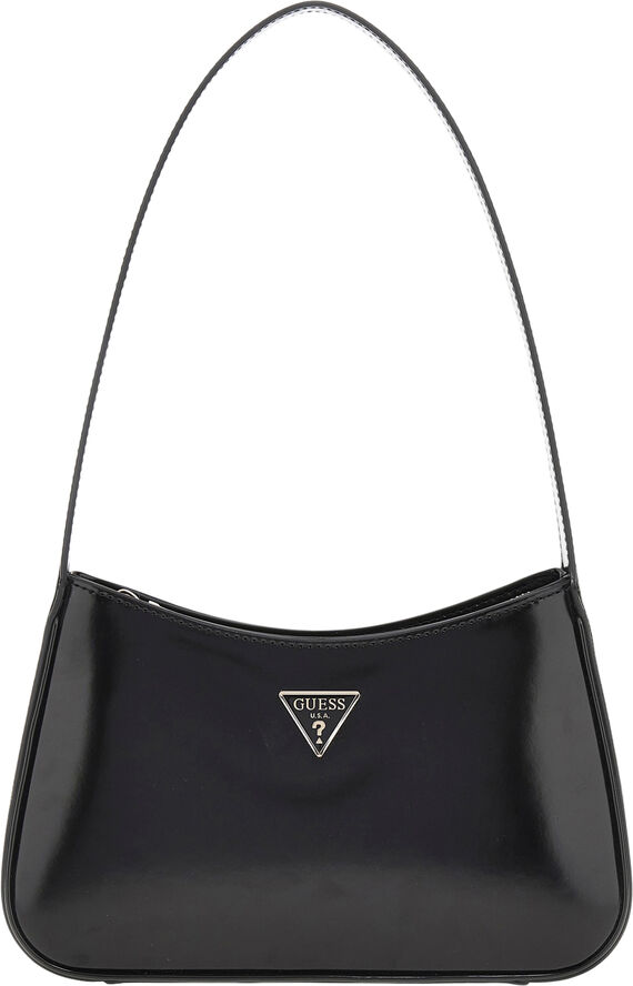 GUESS ARNELA TOP ZIP SHOULDER BAG Black