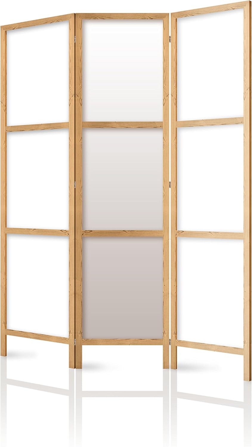 murando - Paravent Innen Raumteiler Holz Japan 135x172 cm 3-teilig Japanische Trennwand Raumtrenner Room Divider Mobiler Sichtschutz Spanische Wand Raum Abtrennung p-A-0009-z-b