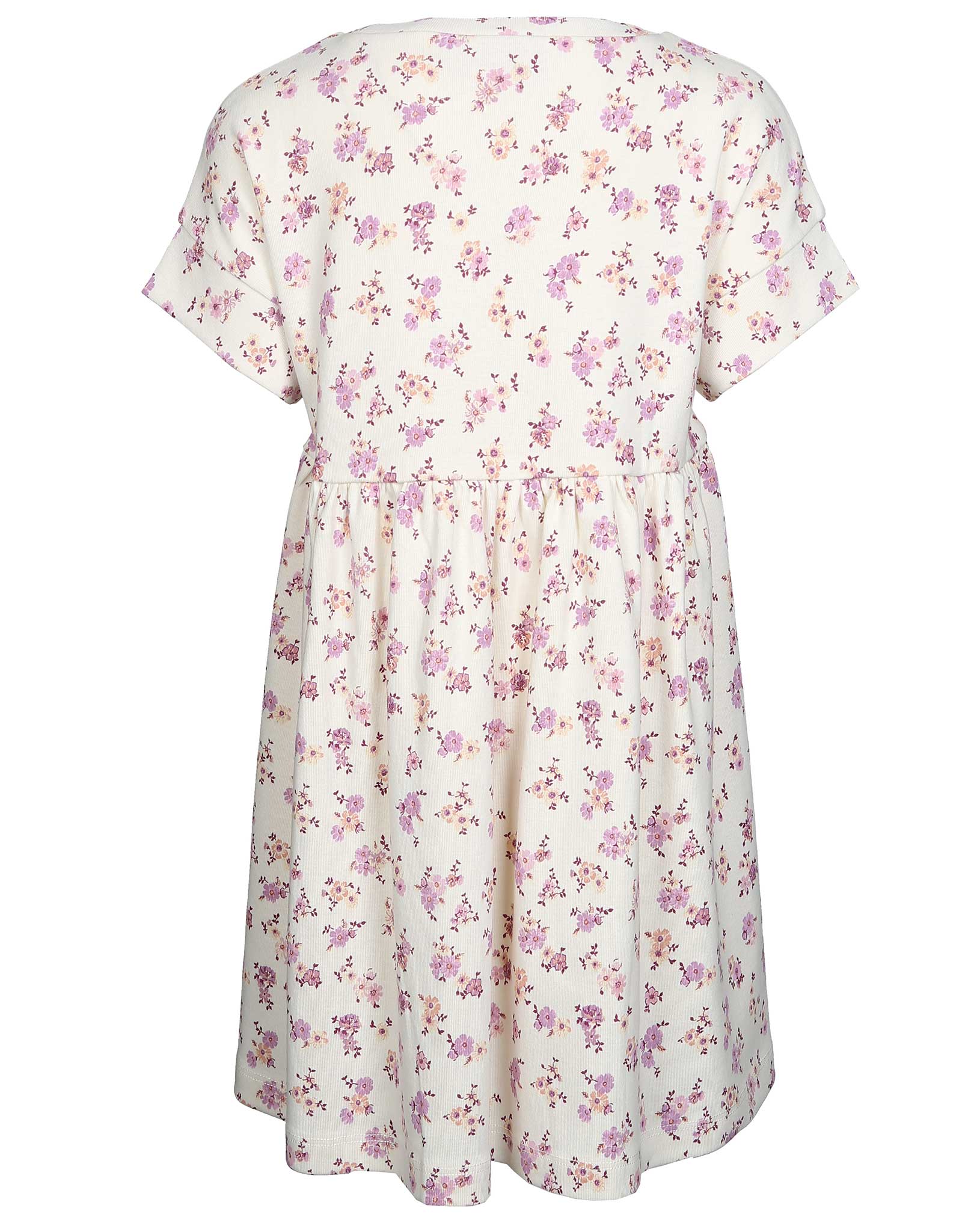Jersey-Kurzarm-Kleid EMILIE in shell flowers