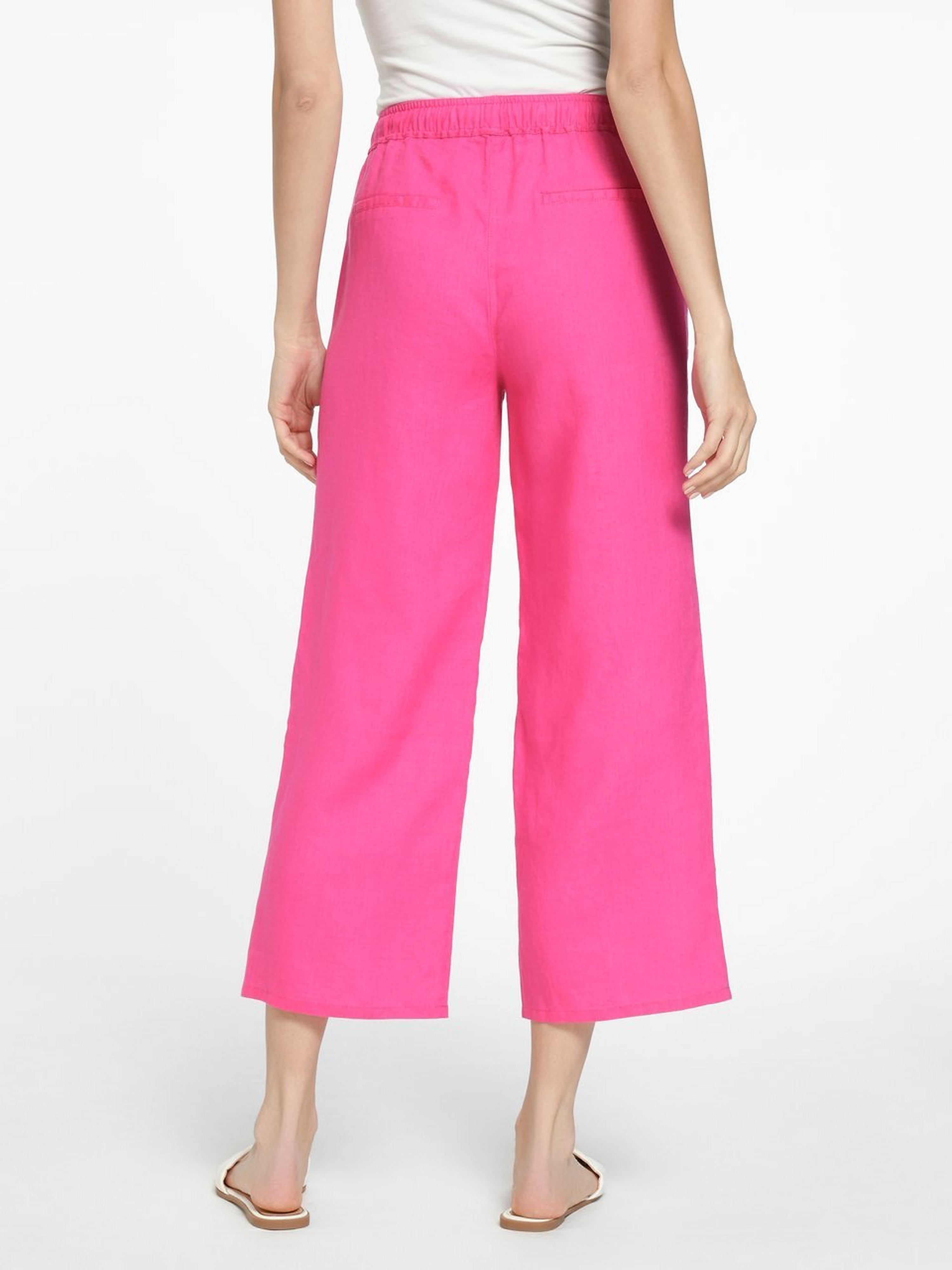 7/8-Schlupf-Hose aus 100% Leinen