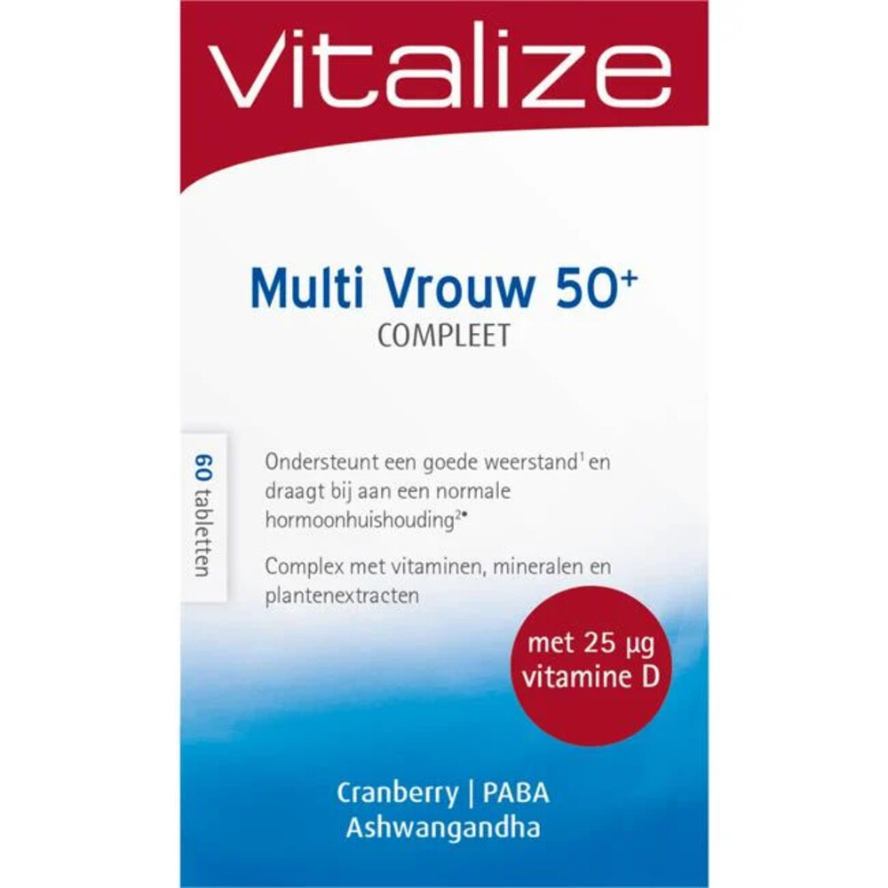 Vitalize Multi Vrouw 50+60 tabletten