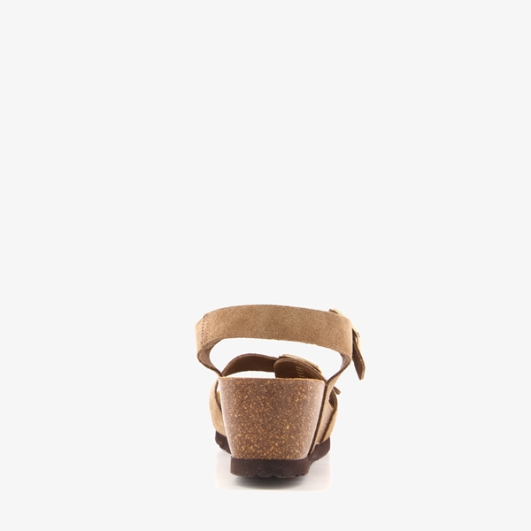 Hush Puppies Bio dames sandalen beige met sleehak