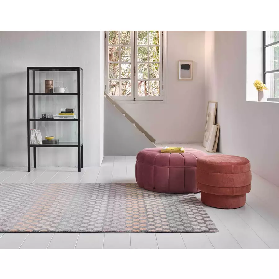 Esprit Kurzflorteppich Spotted Stripe taupegelbrosa