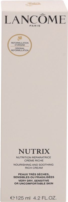 Lancôme Nutrix Kalmerende Voedende Crème 125 ml voor Droge Gevoelige Huid