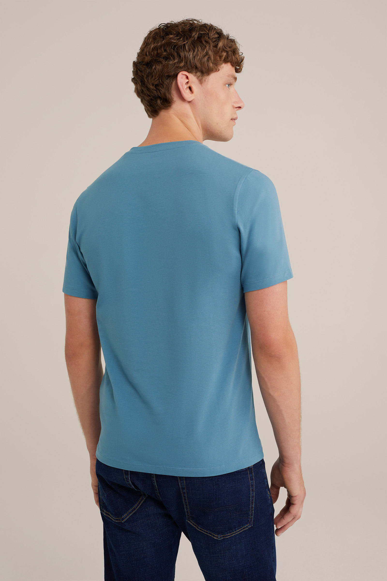 T-shirt WE Fashion IJsblauw