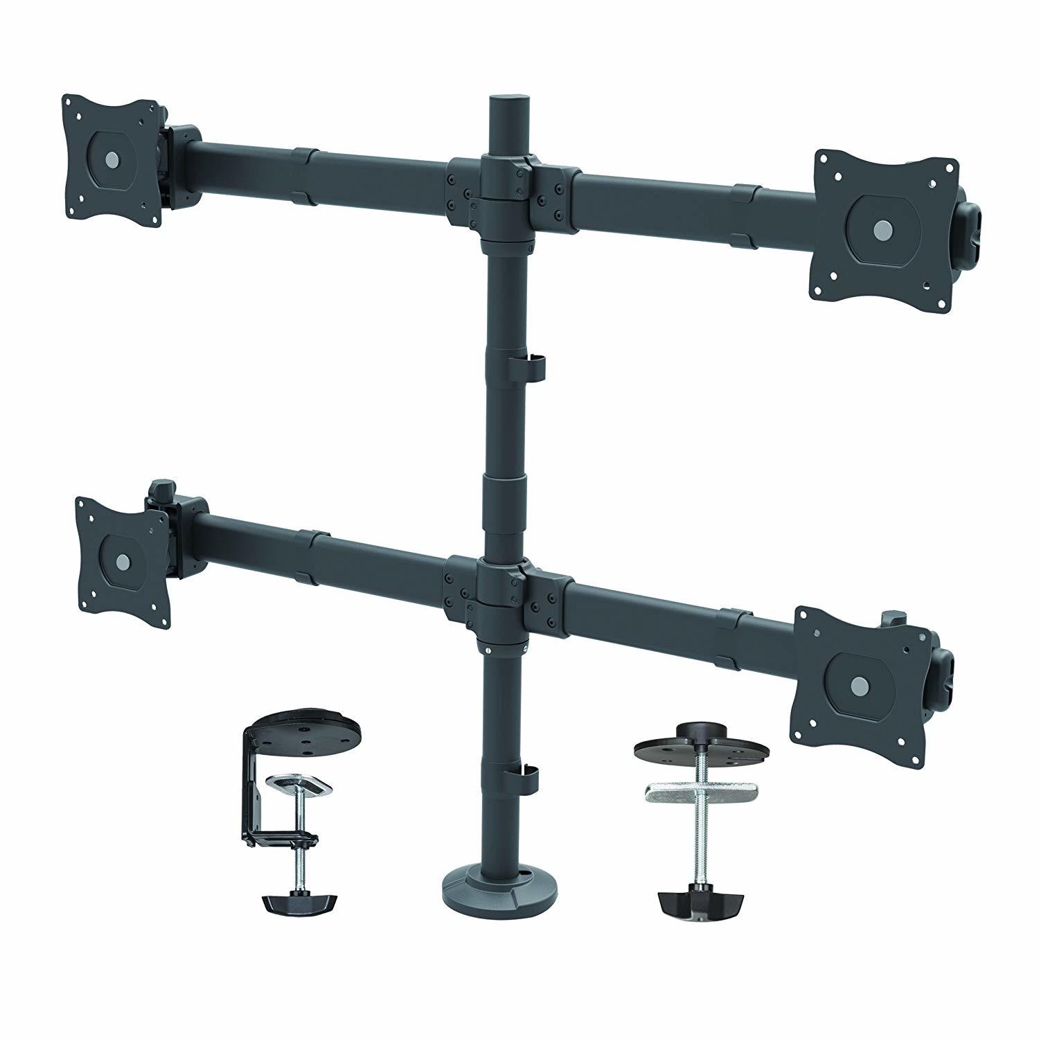StarTech.com Support de bureau articulé pour quatre écrans - Acier robuste
