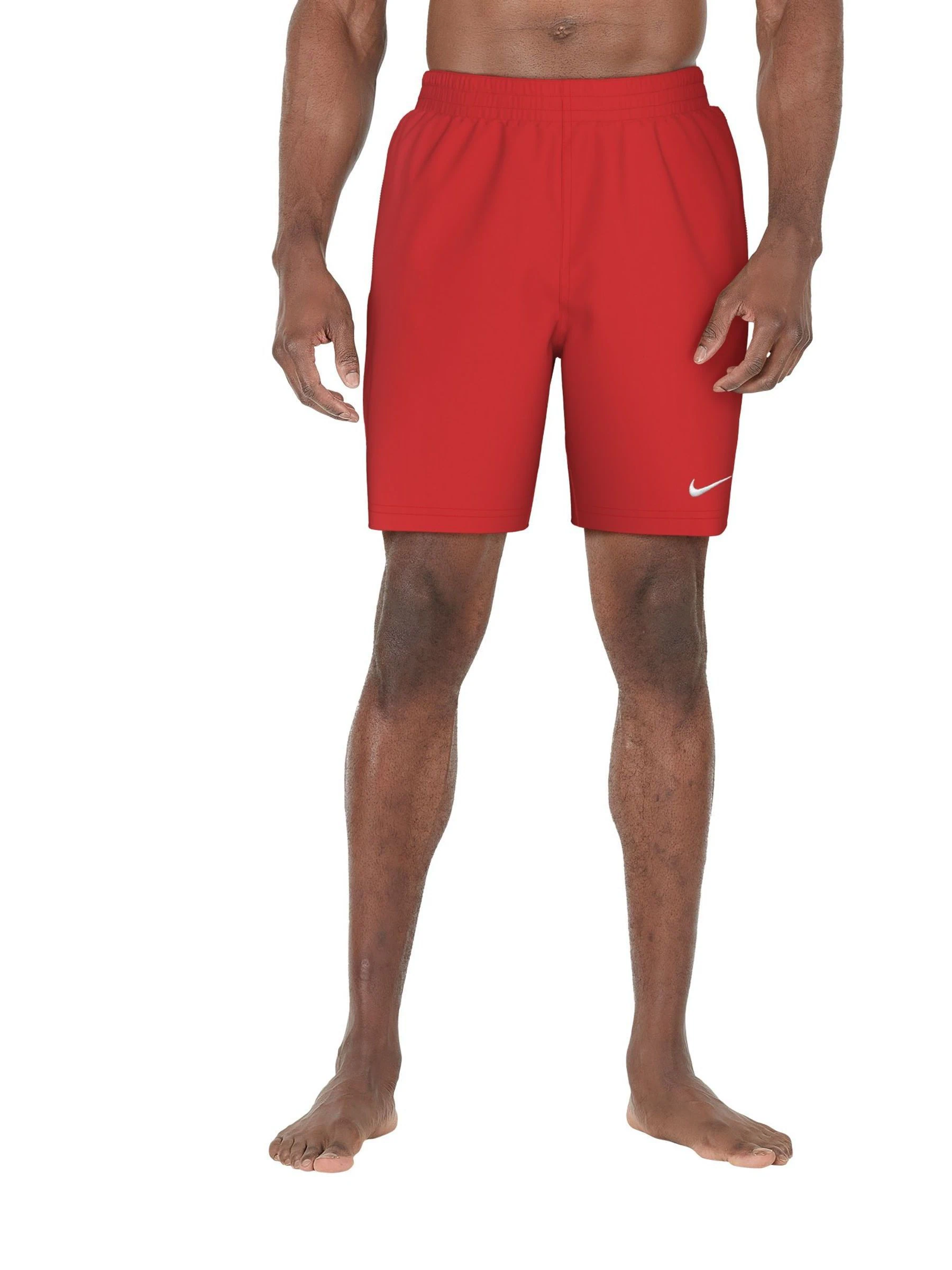 Rood - 7 inch - Nike Essential volley-zwemshort