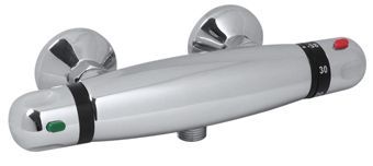 Plieger Verano douchekraan thermostatisch HOH=12cm chroom