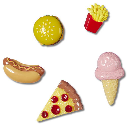 Crocs - JIBBITZ MINI 3D FOOD 5 PACK - Multicolore