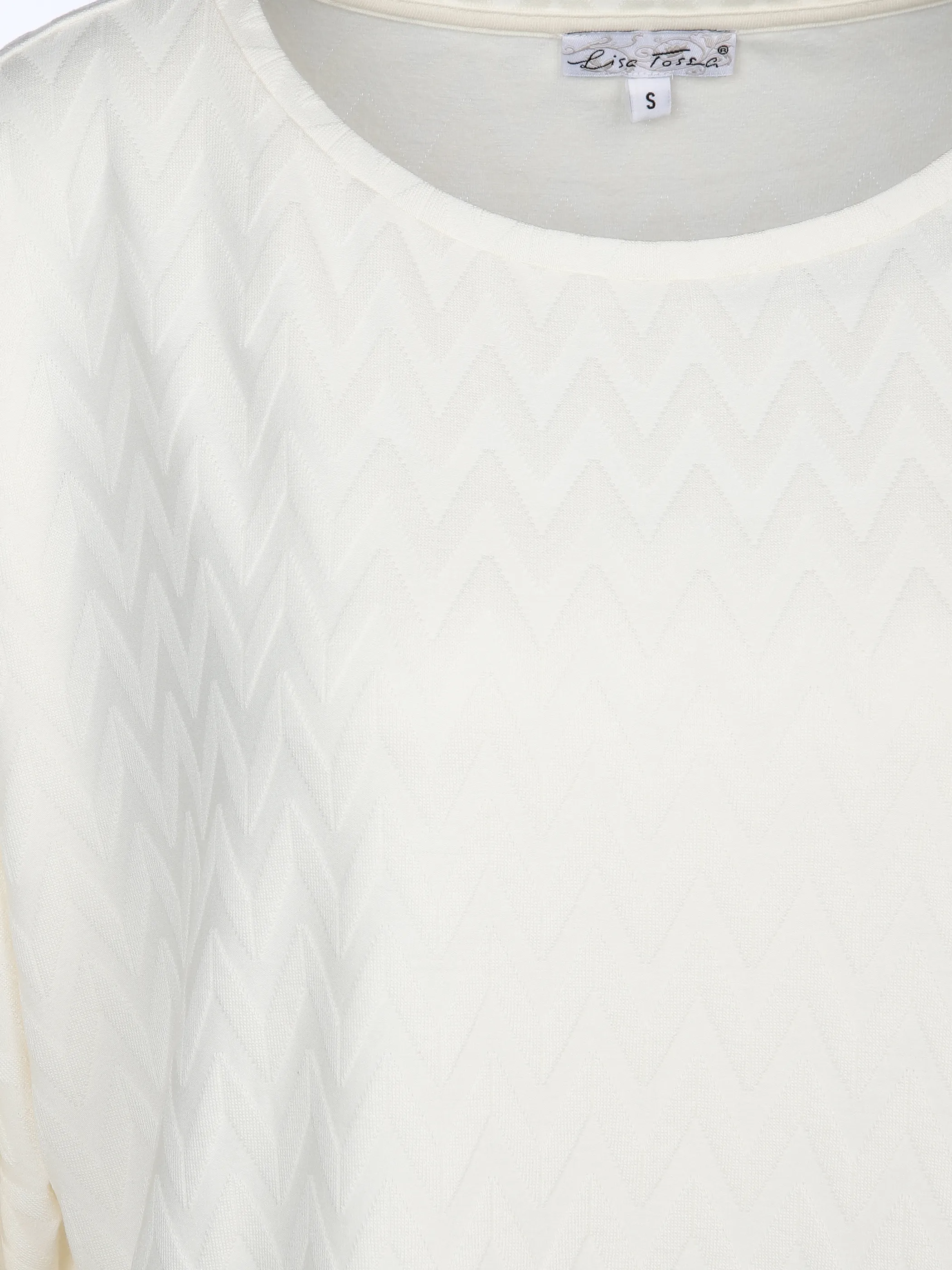 Damen Jacquard Shirt mit 3/4 Arm