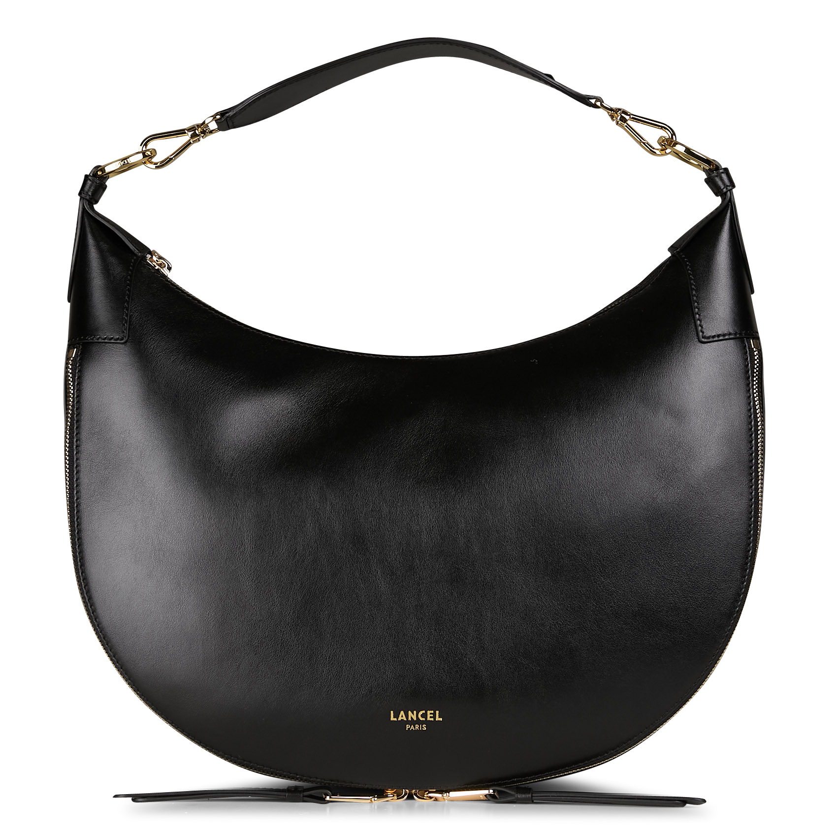 ORIGAMI M - Sac hobo en cuir| Noir