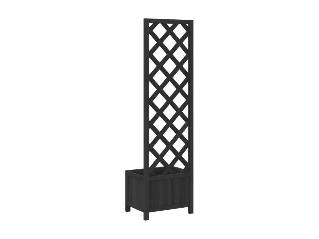 Jardinière bac lit surélevé bois marron 40 x 30 x 135 cm 02_0038335