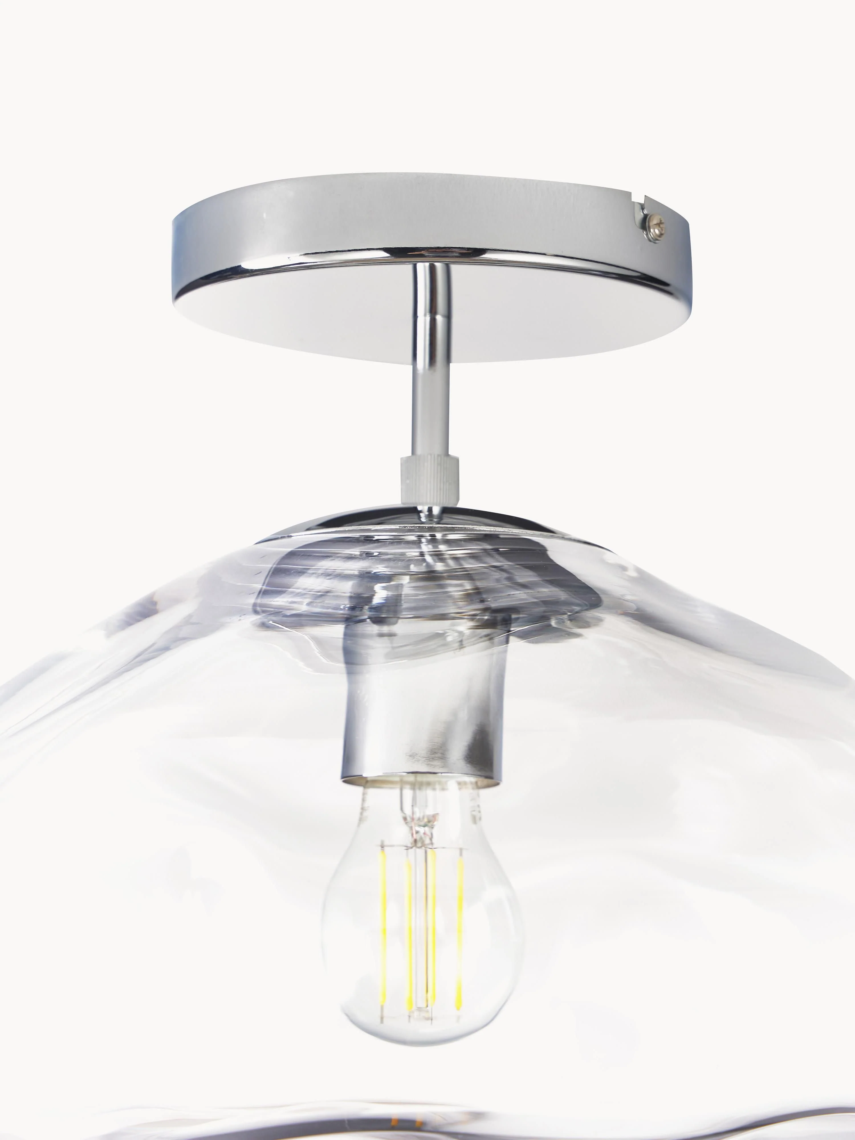 Plafondlamp Amora van glas