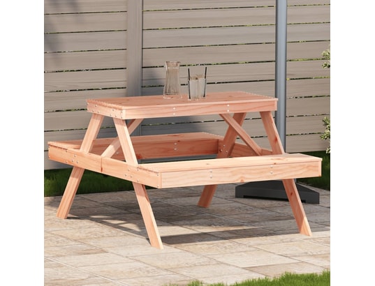 VIDAXL - Table avec banc Table de pique-nique 105x134x75 cm bois massif de douglas