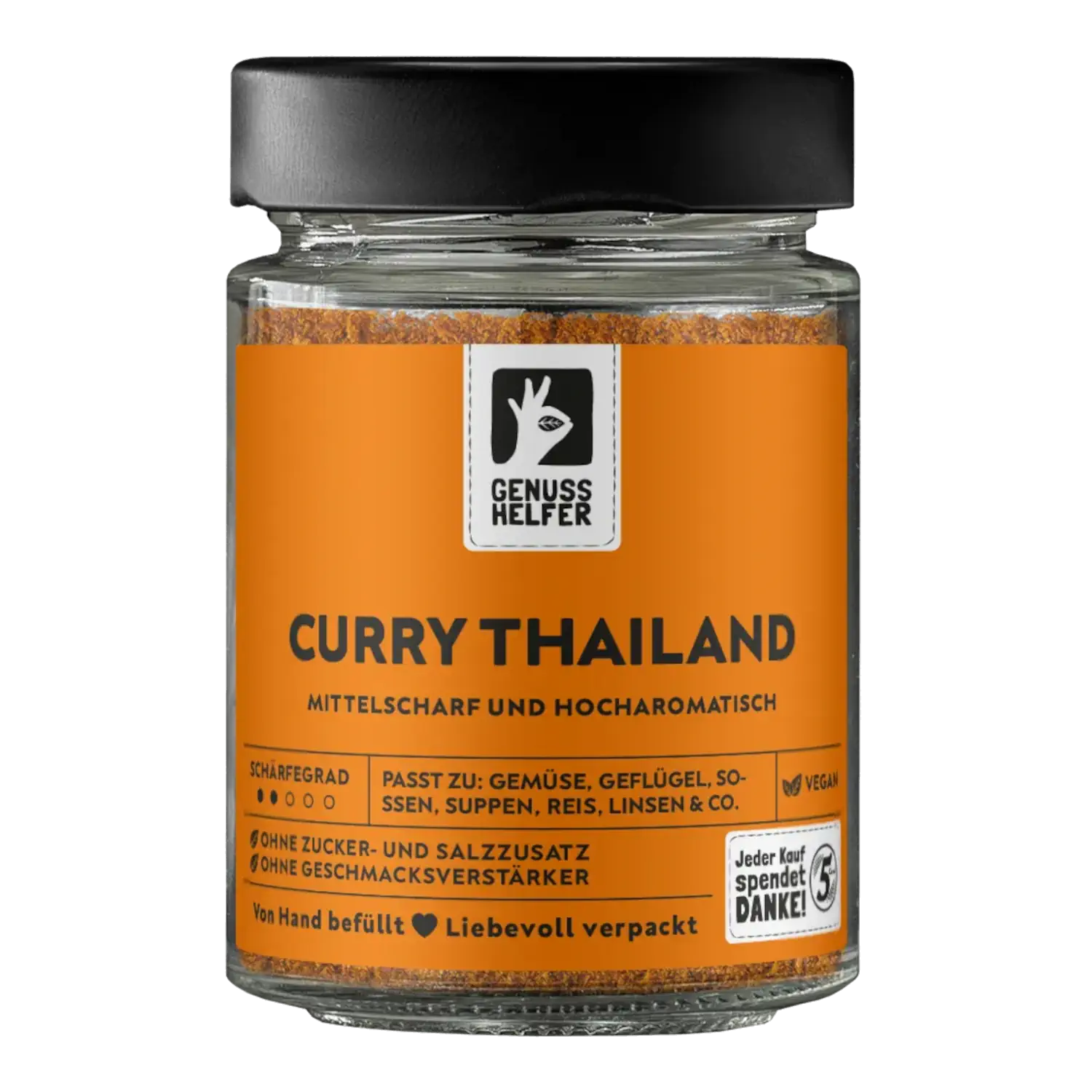 Thai-Curry, gemahlen, im Glas