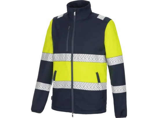 Softshell haute visibilité FLUO ONE jaune/marine