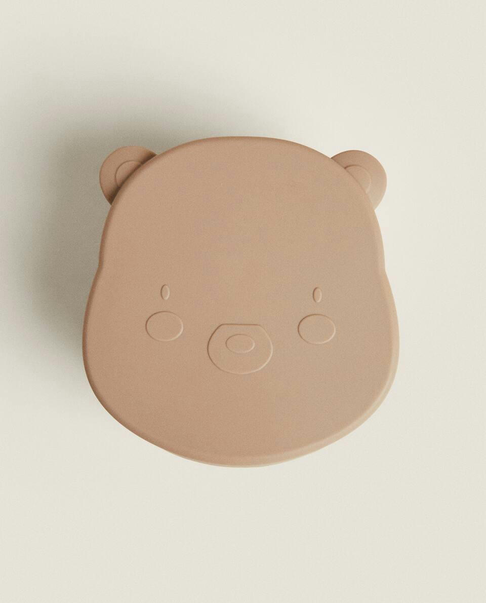 RECIPIENTE DE SILICONE PARA ALIMENTOS EM FORMATO DE URSO