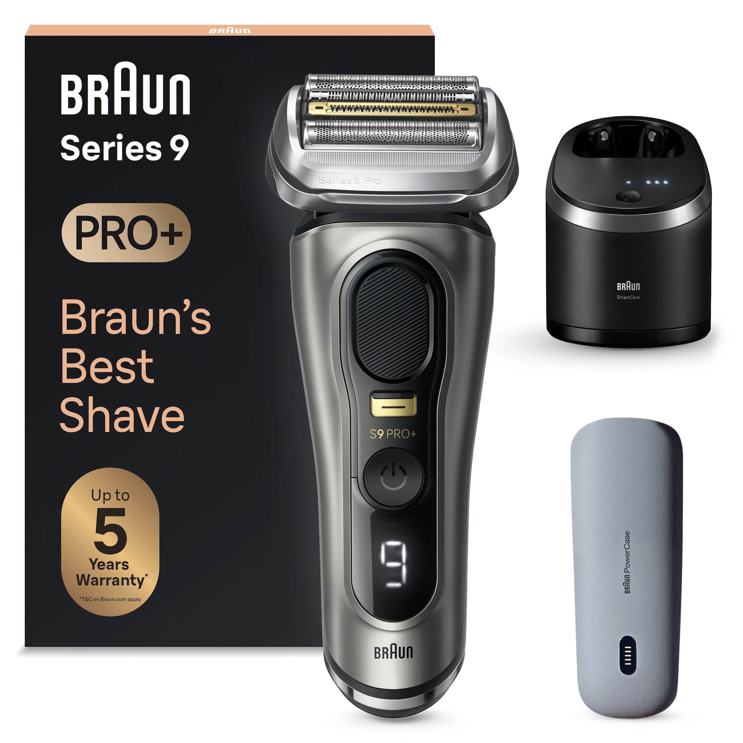 Braun Elektrorasierer »Series 9 Pro+ 9575cc« Reinigungsstation Precision ProTrimmer