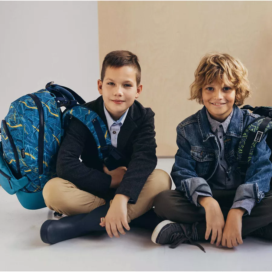 Belmil Schulrucksack 2-IN-1 Schulrucksack & Gürteltasche Baltic