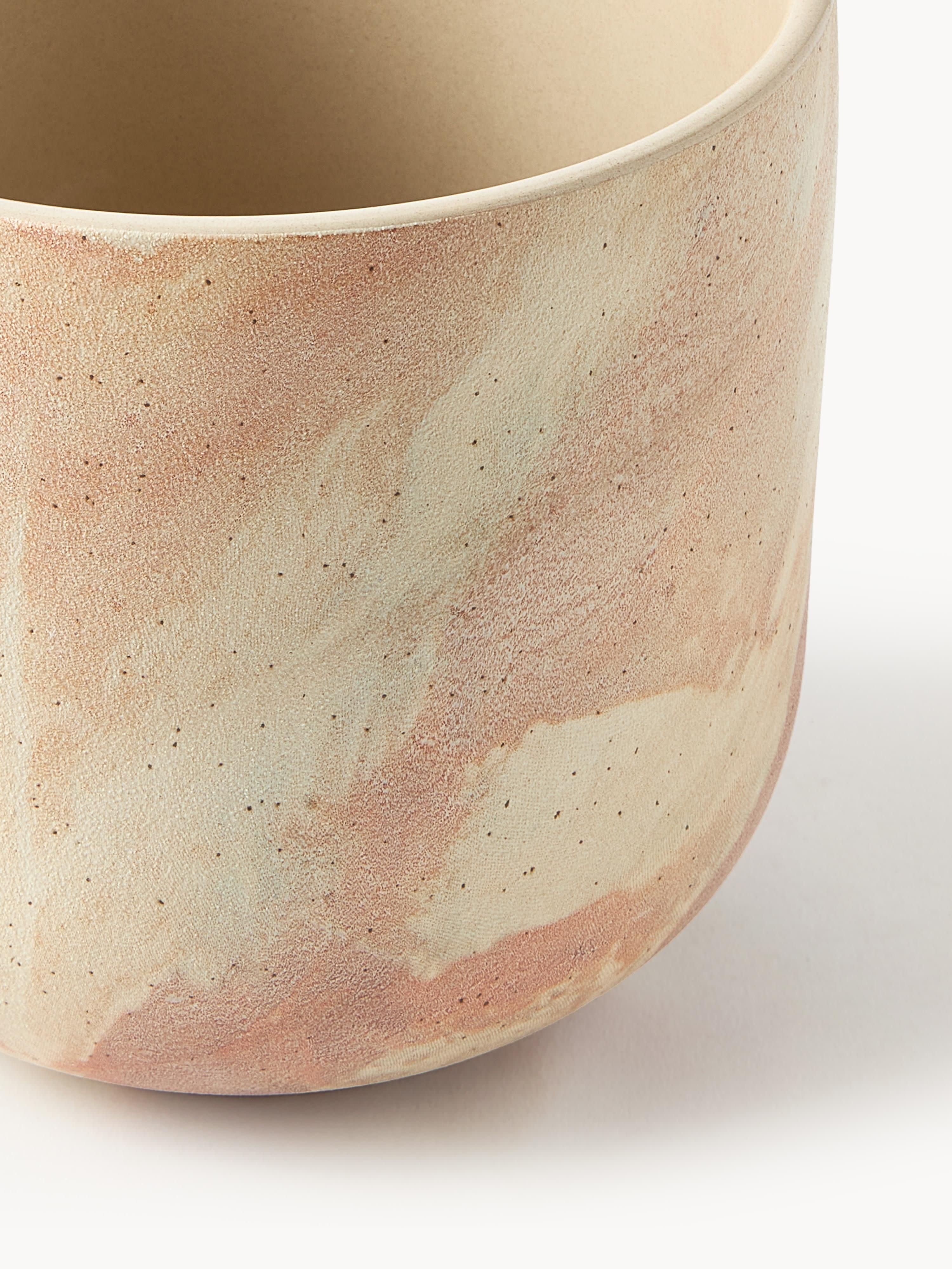 Plantenpot Kiko met marmerlook, H 17 cm