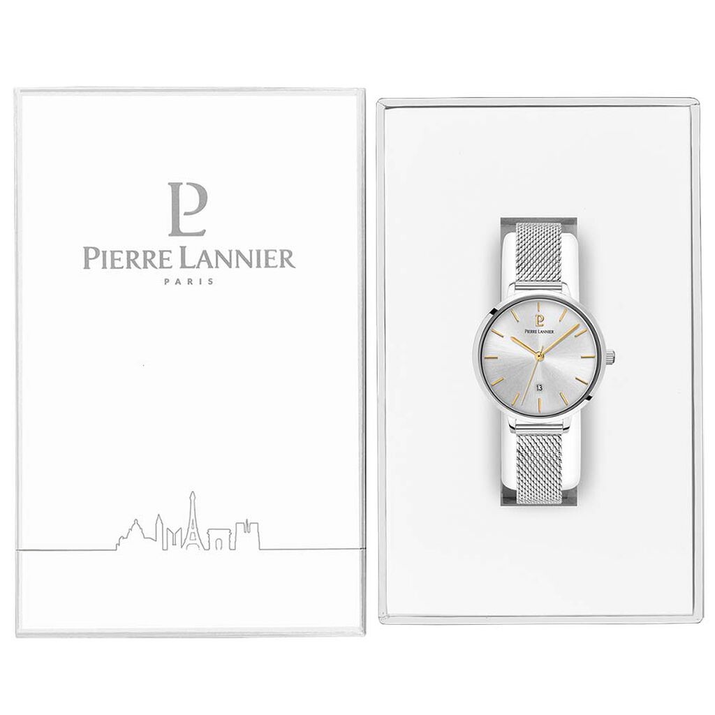 Montre Pierre Lannier Echo Argenté