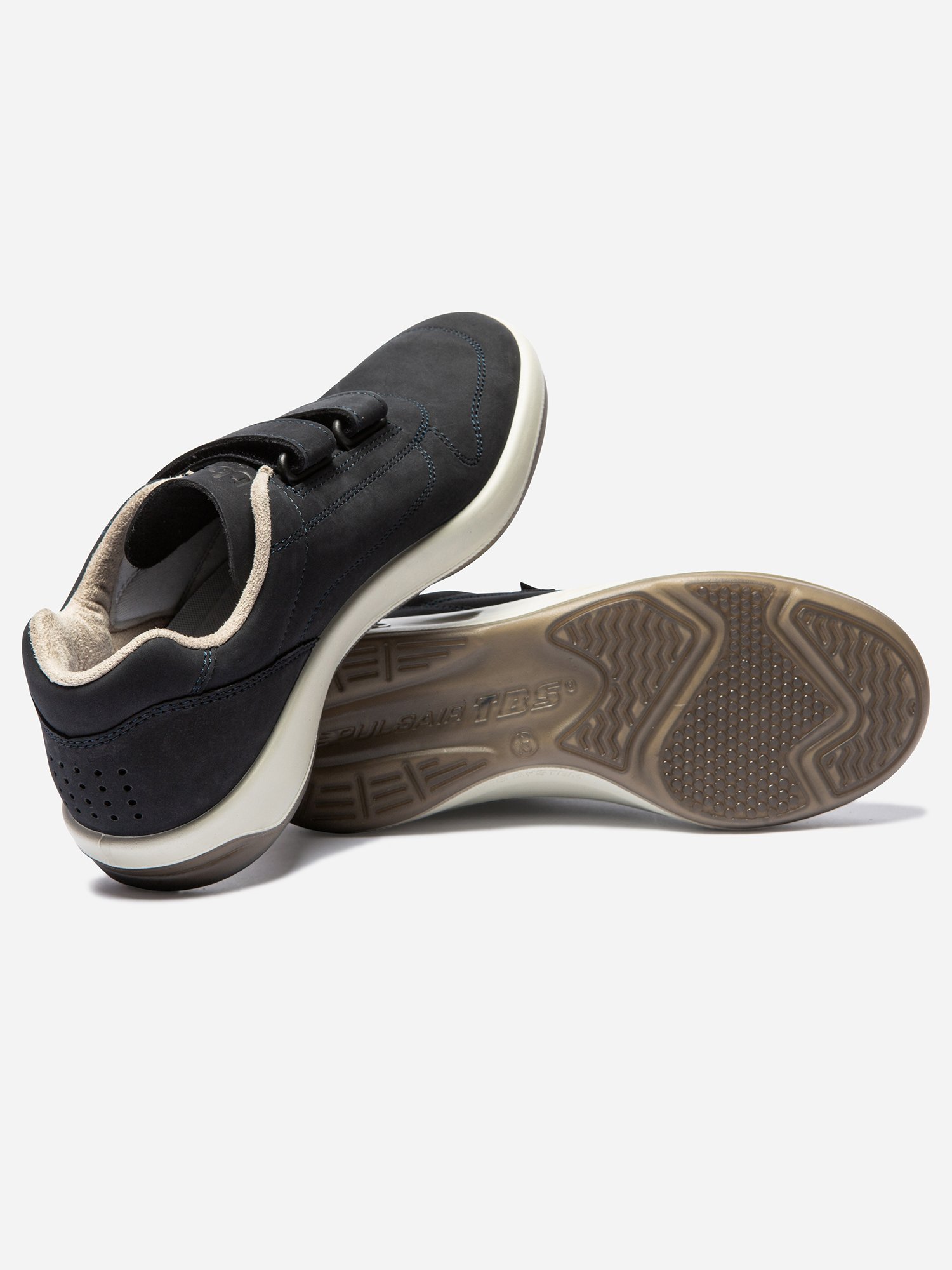 Baskets Homme Scratch Dessus Cuir Bleu