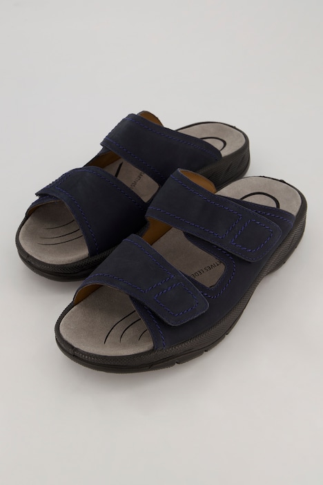 Herren Pantolette, Jomos, Leder, Klettriegel, bis Gr. 50