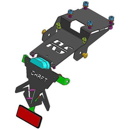 Support de plaque Chaft NOIR - Noir