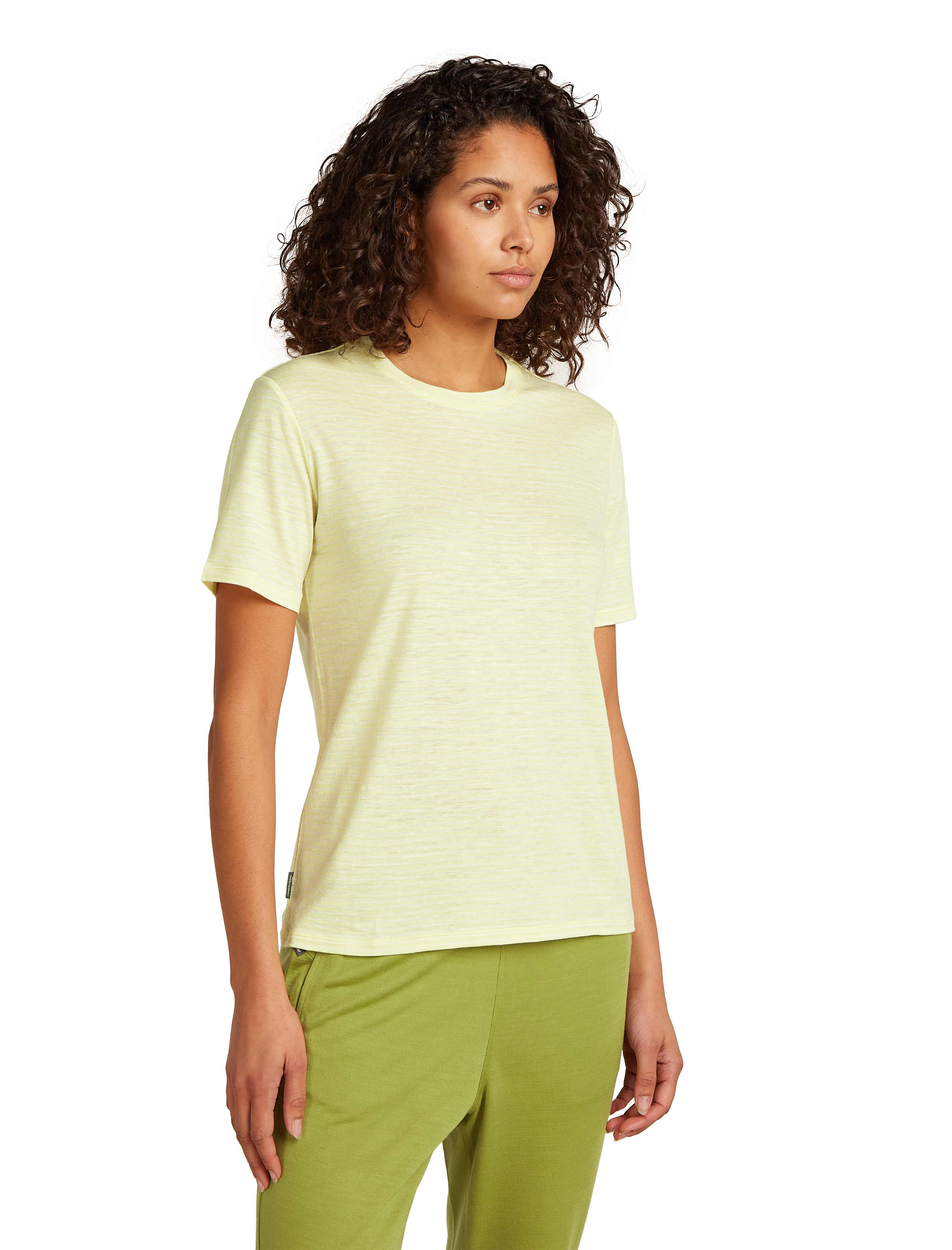 Wmns Merino Linen SS Tee Stripe