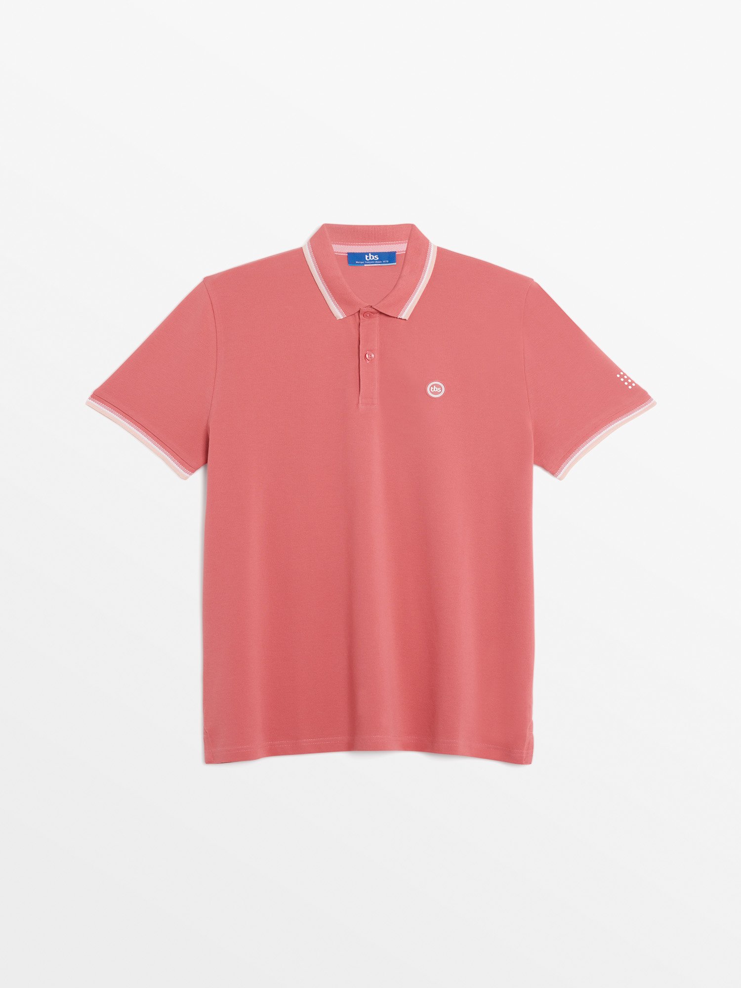 Polo Homme Coton Biologique Rose