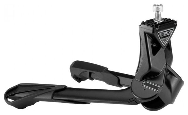 BEQUILLE VELO DOUBLE CENTRALE URSUS JUMBO 26  PLIABLE ALU NOIR (275mm) - SUPPORTE POIDS 100KGS (LIVRE SUR CARTE)