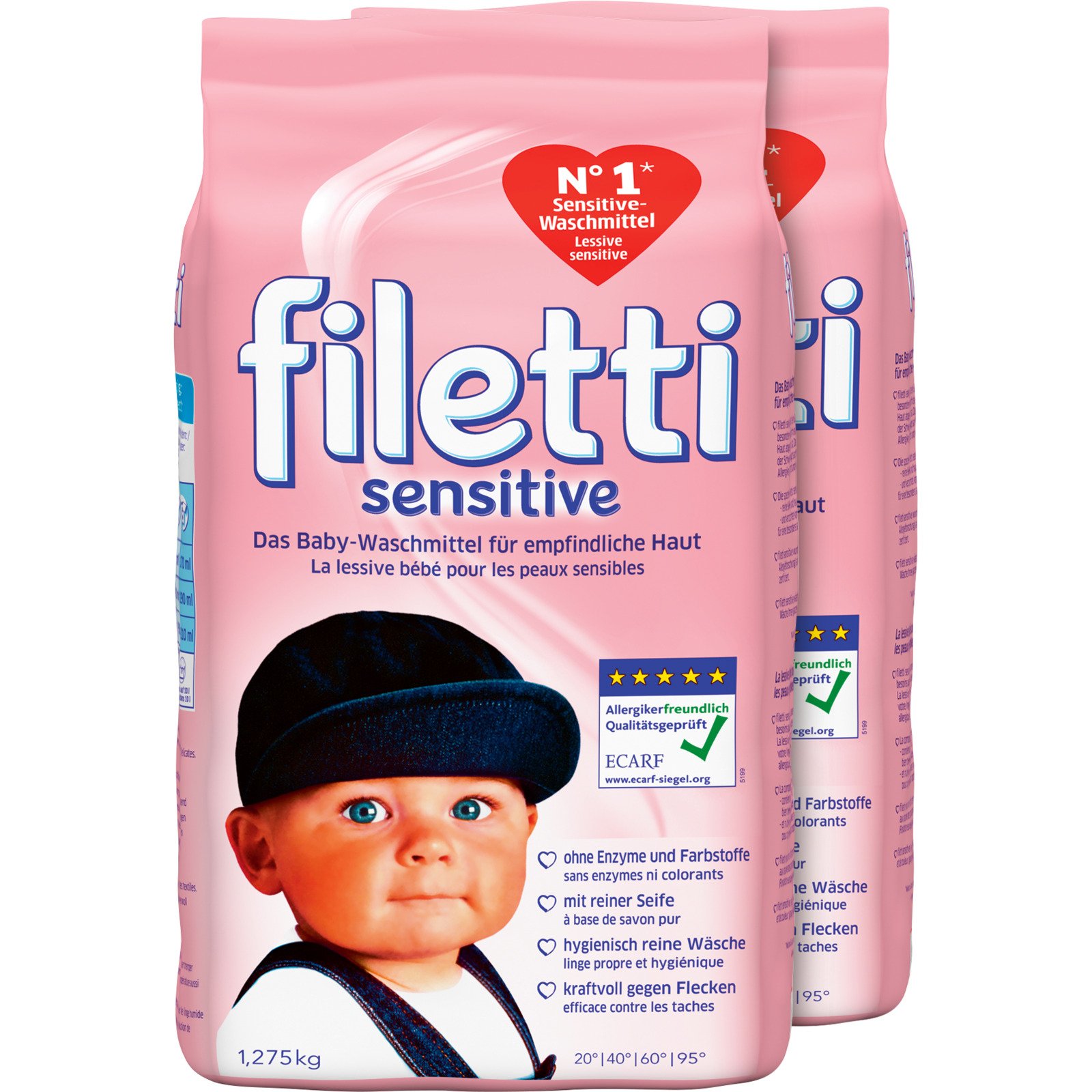 Filetti Pulver Sensitive 2 x 1,275 kg