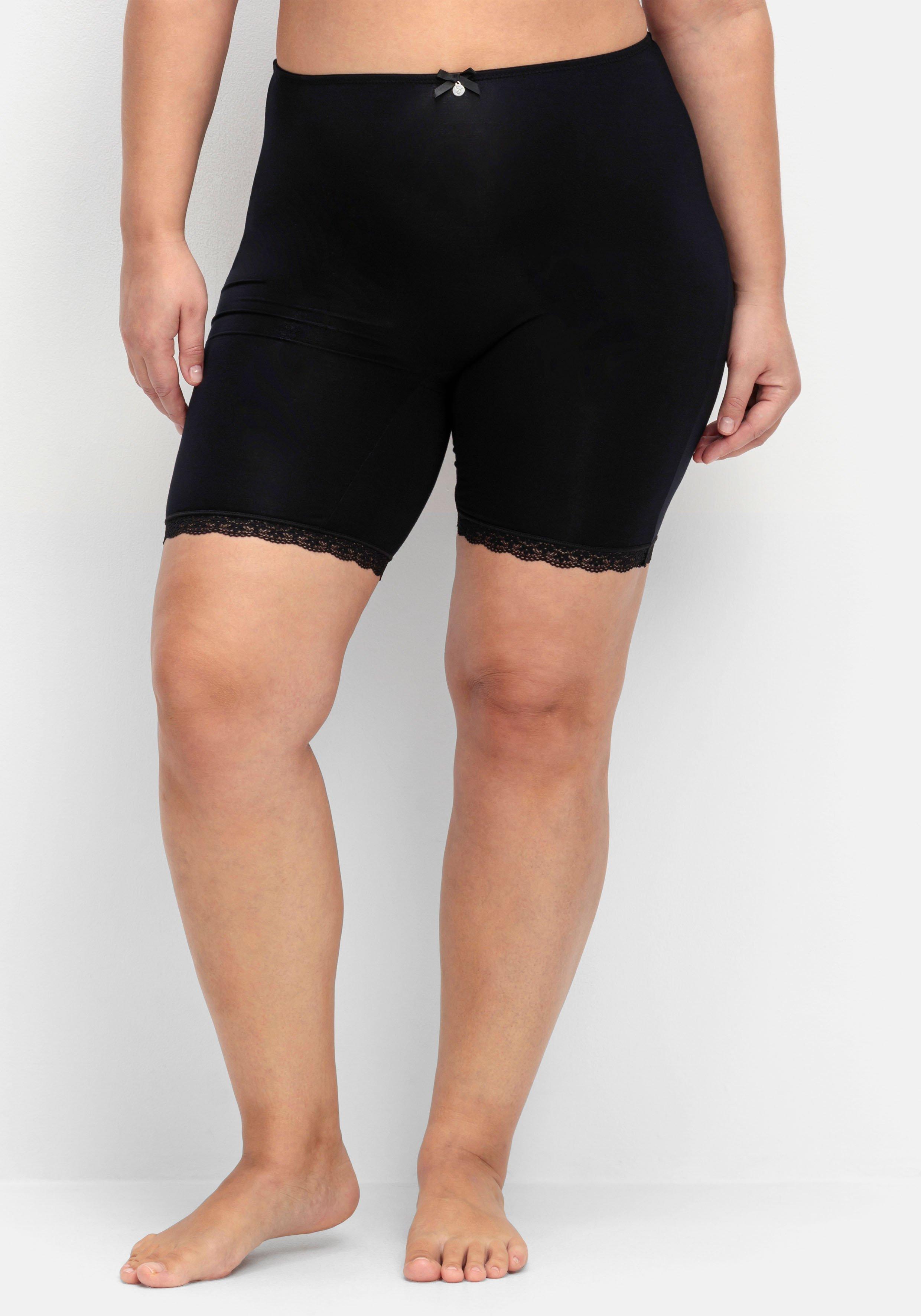 Shaping-Formpants mit hoher Taille und Spitzensaum