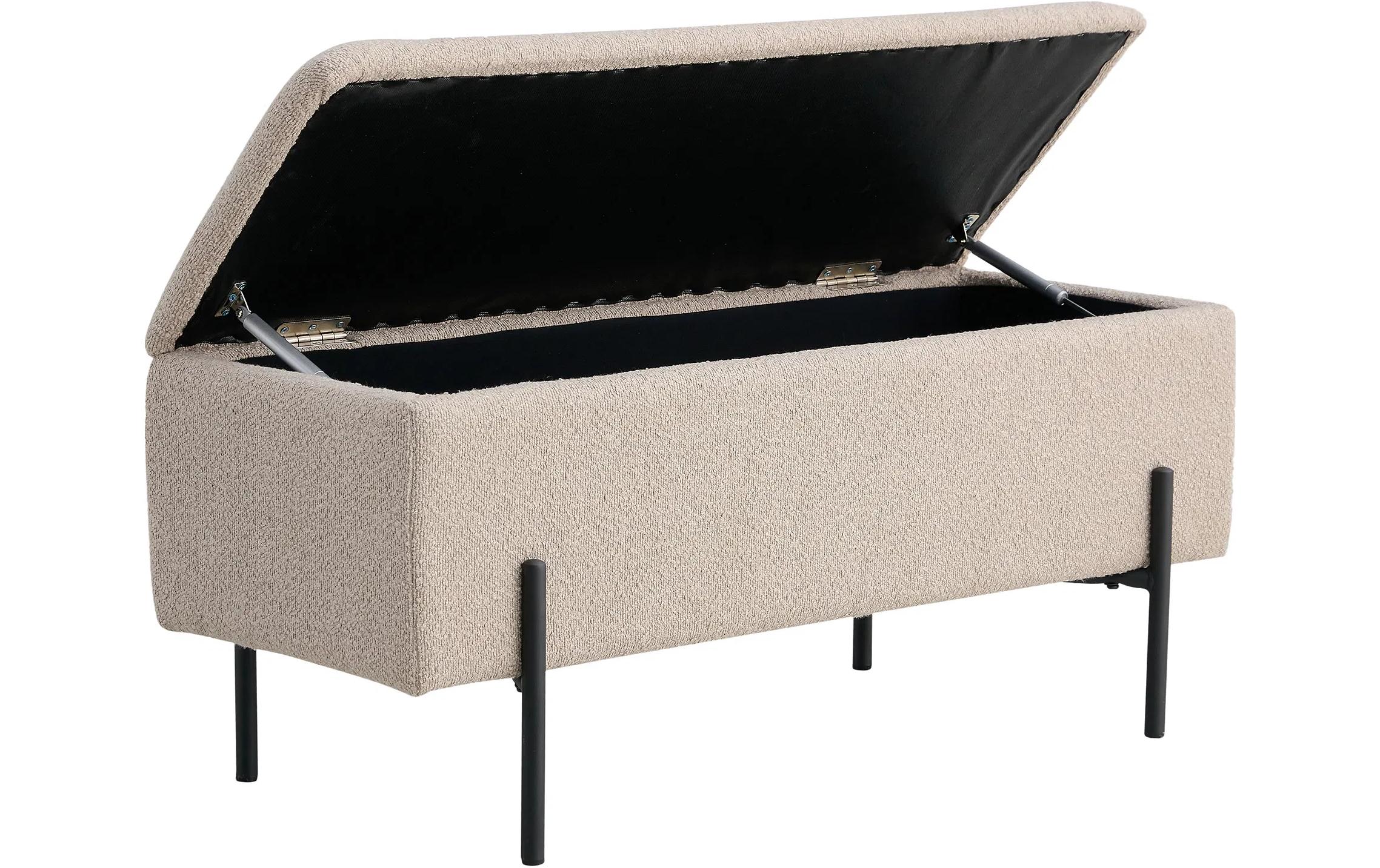 Sitztruhe Watford 36.5 x 95 x 46 cm, Beige<br>Sitzbank mit Stauraum