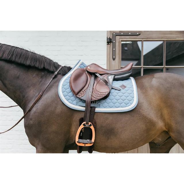 Zadeldek Kentucky Plaited Cord Springen Lichtblauw