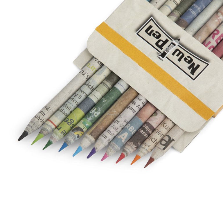 New Pen Buntstifte Erasable Recycling, Set