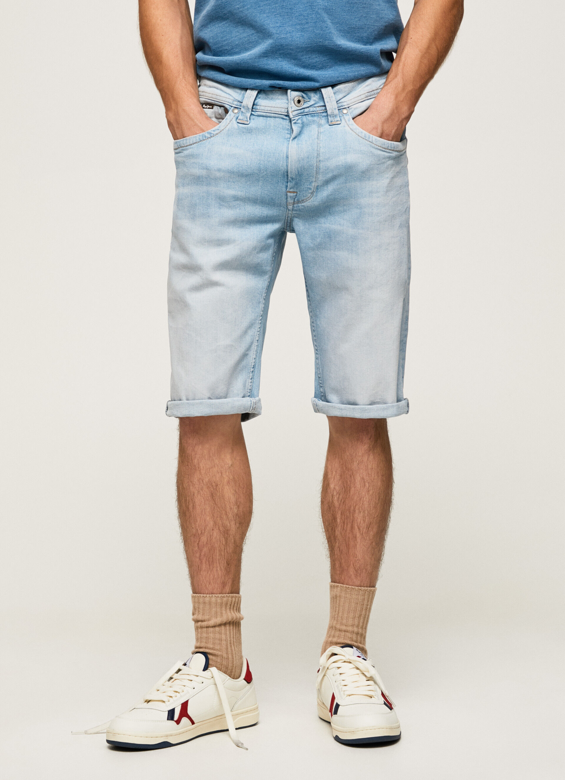 BERMUDA DENIM REGULAR CASH FIT - jeans